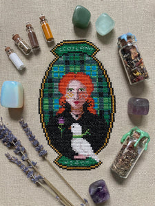 The Laurel Witch Cross Stitch Patterns collection featuring The Scotland Witch Finished Pattern