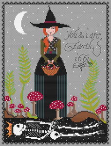 The Laurel Witch Cross Stitch Pattern PDF - Angrboda