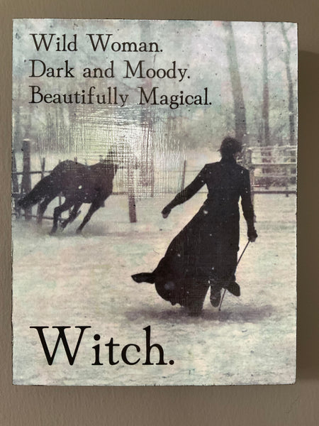 The Laurel Witch - Wood Canvas Print - Wild Woman
