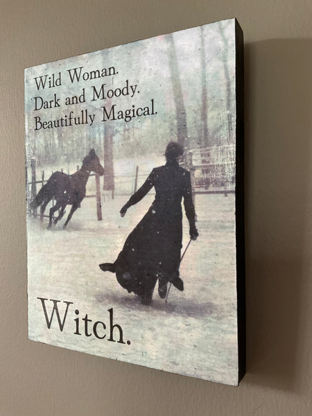 The Laurel Witch - Wood Canvas Print - Wild Woman