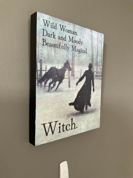 The Laurel Witch - Wood Canvas Print - Wild Woman