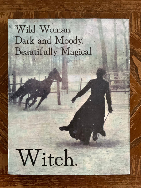 The Laurel Witch - Wood Canvas Print - Wild Woman