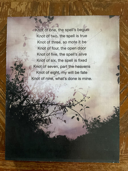 The Laurel Witch - Wood Canvas Print - Knot Magic
