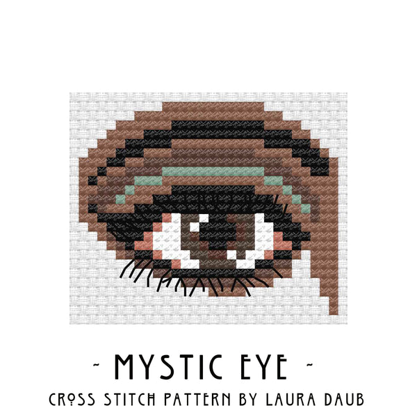 Laura Daub Cross Stitch Pattern PDF - Mystic Eye