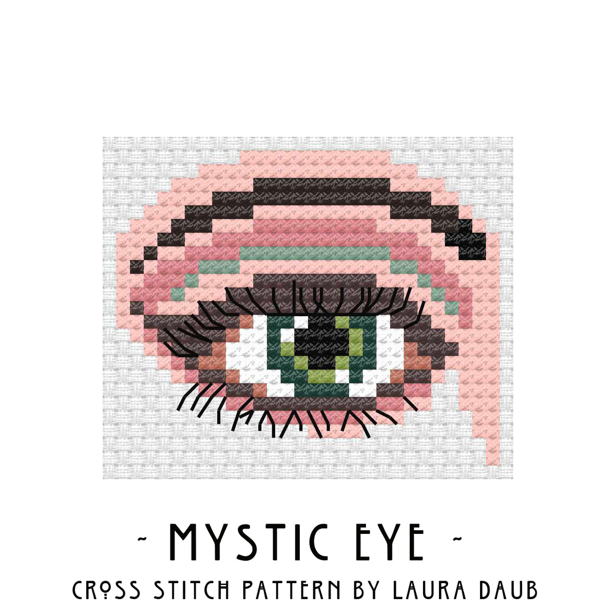 Laura Daub Cross Stitch Pattern PDF - Mystic Eye – Laura Daub Intuitive ...