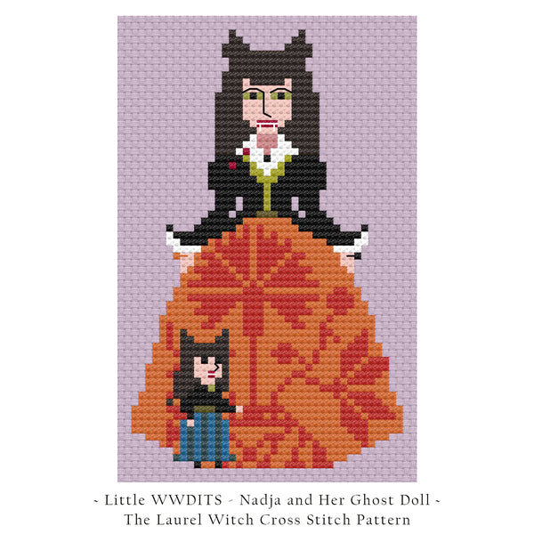 The Laurel Witch Cross Stitch Pattern PDF - Little WWDITS - Nadja