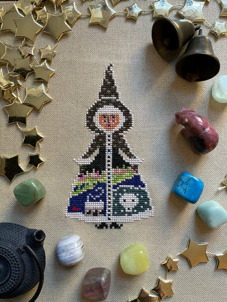 The Laurel Witch Cross Stitch Pattern PDF - Little Witches - Witch of the North
