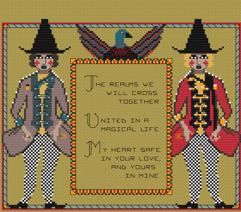 The Laurel Witch Cross Stitch Pattern PDF: Magickal Marriage Option C
