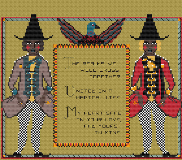 The Laurel Witch Cross Stitch Pattern PDF: Magickal Marriage Option C