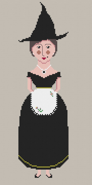 The Laurel Witch Cross Stitch Pattern PDF - Mrs P has had enough of your SH*T!