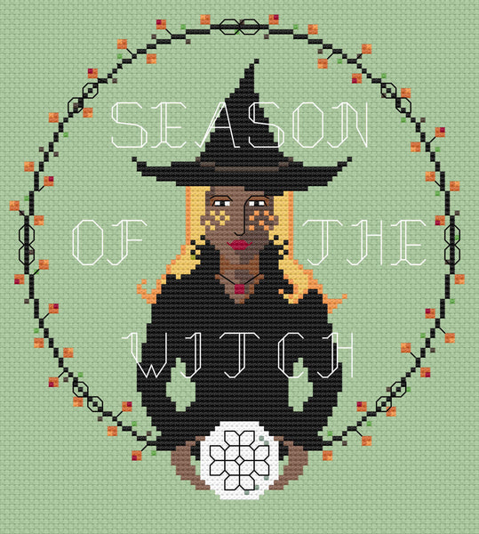 The Laurel Witch Cross Stitch Pattern PDF - Season of the Witch 2024