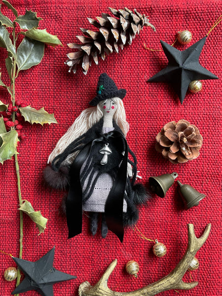 The Laurel Witch Wheel of the Year Art Doll - Yule Little Witch 1