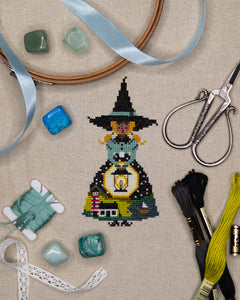 The Laurel Witch Cross Stitch Pattern PDF - Little Witches - Witch of the East