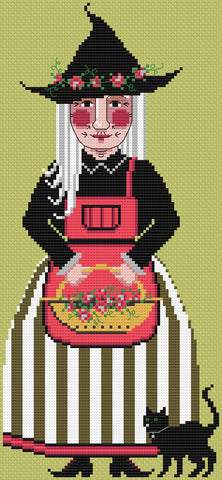 The Laurel Witch Cross Stitch Pattern PDF: Grandmother Witch