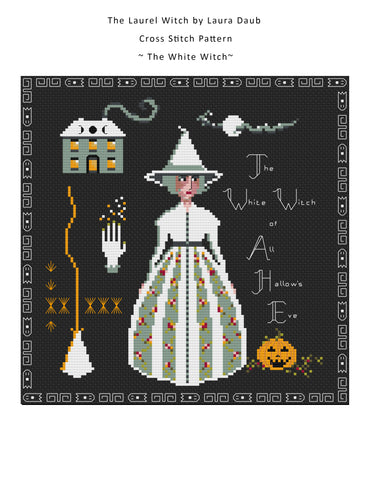 Cross Stitch Pattern PDF - The Laurel Witch - White Witch
