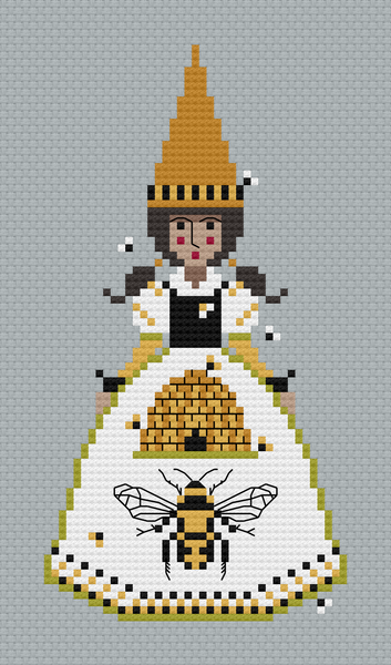 The Laurel Witch Cross Stitch Pattern PDF - Little Gnomes - Bee Keeper