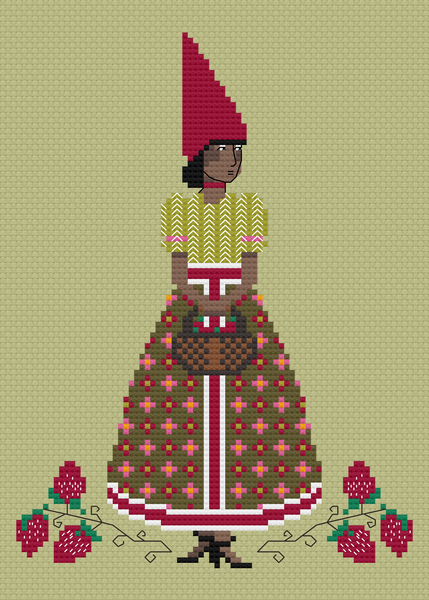 The Laurel Witch Cross Stitch Pattern PDF - Laurel Witch Samplers - Gnome Summer Quilt