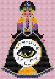 The Laurel Witch Cross Stitch Pattern PDF - Little Mystics - The Fortune Teller