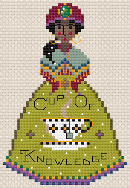 The Laurel Witch Cross Stitch Pattern PDF - Little Mystics - Tea Leaf Reader