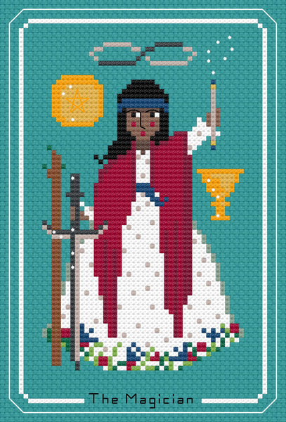 The Laurel Witch Cross Stitch Pattern PDF - Little Tarot - The Magician