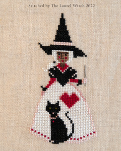 The Laurel Witch Cross Stitch Pattern PDF - Little Witches - A Witch and Her Familiar