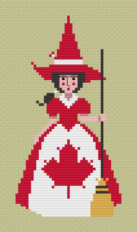 The Laurel Witch Cross Stitch Pattern PDF - Little Witches - Canada