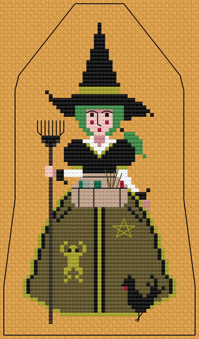 The Laurel Witch Cross Stitch Pattern PDF - Little Witches - Homestead Witch