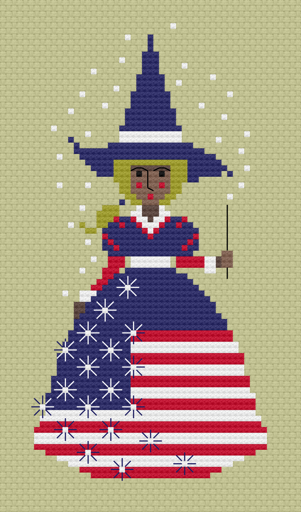 The Laurel Witch Cross Stitch Pattern PDF - Little Witches - USA