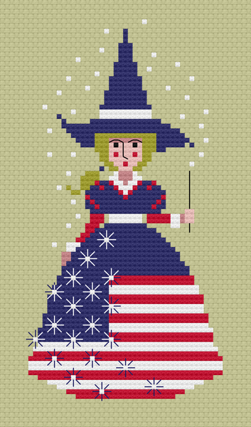 The Laurel Witch Cross Stitch Pattern PDF - Little Witches - USA