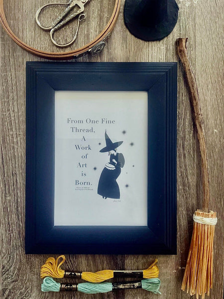 Instant PDF Download - Modern Witches Illustration - From One Fine Thread