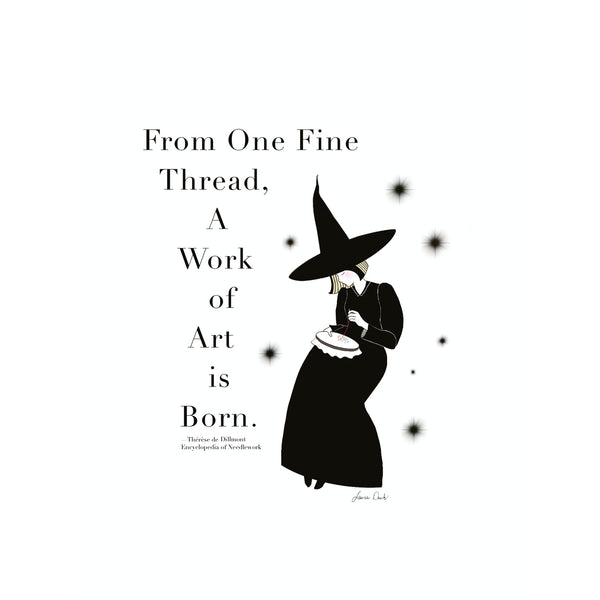 Instant PDF Download - Modern Witches Illustration - From One Fine Thread