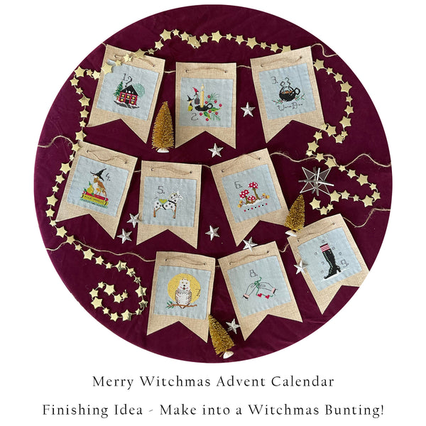 Cross Stitch Pattern PDF - Merry Witchmas Advent Calendar