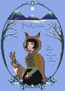 The Laurel Witch Cross Stitch Pattern PDF - MidWinter Run with the Wolves