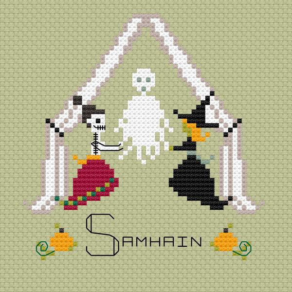 The Laurel Witch Cross Stitch Pattern PDF - Wheel of the Year