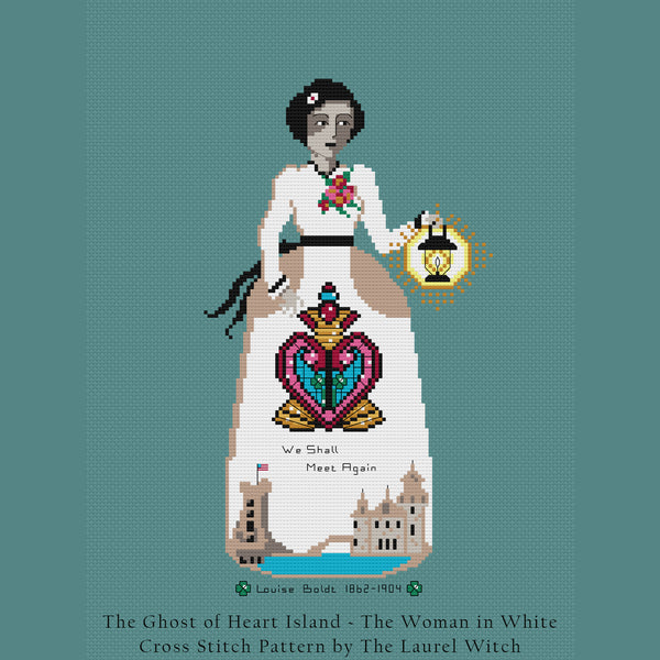 The Laurel Witch Cross Stitch Pattern PDF - The Ghost of Heart Island - The Woman in White
