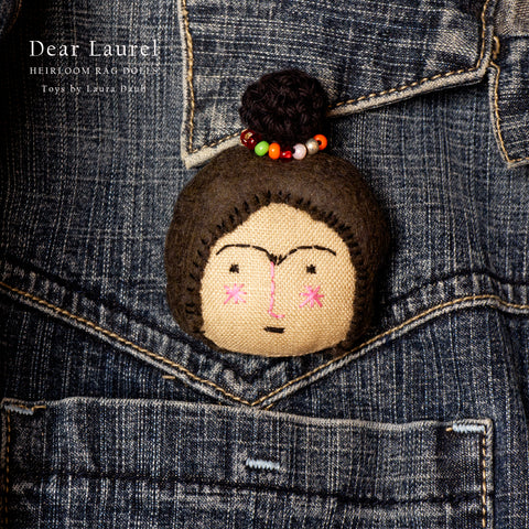Pretty Little Things Doll Brooch 4 - Icons - Frida Kahlo!
