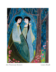 Instant Digital Download - Art Nouveau Sisters